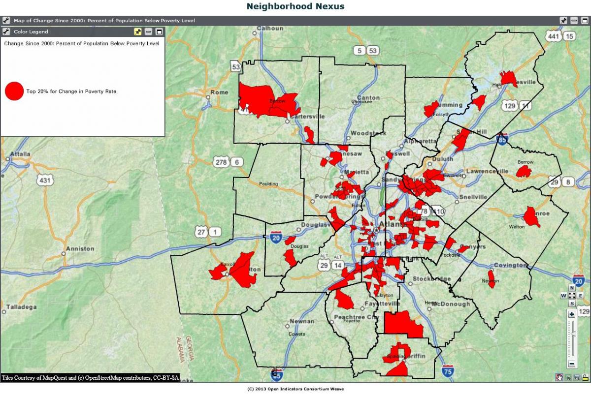 peta kejahatan Atlanta