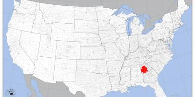 Atlanta pada peta