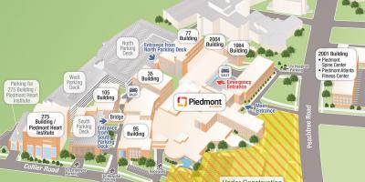 Piedmont peta rumah sakit